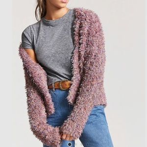 Fuzzy cardigan